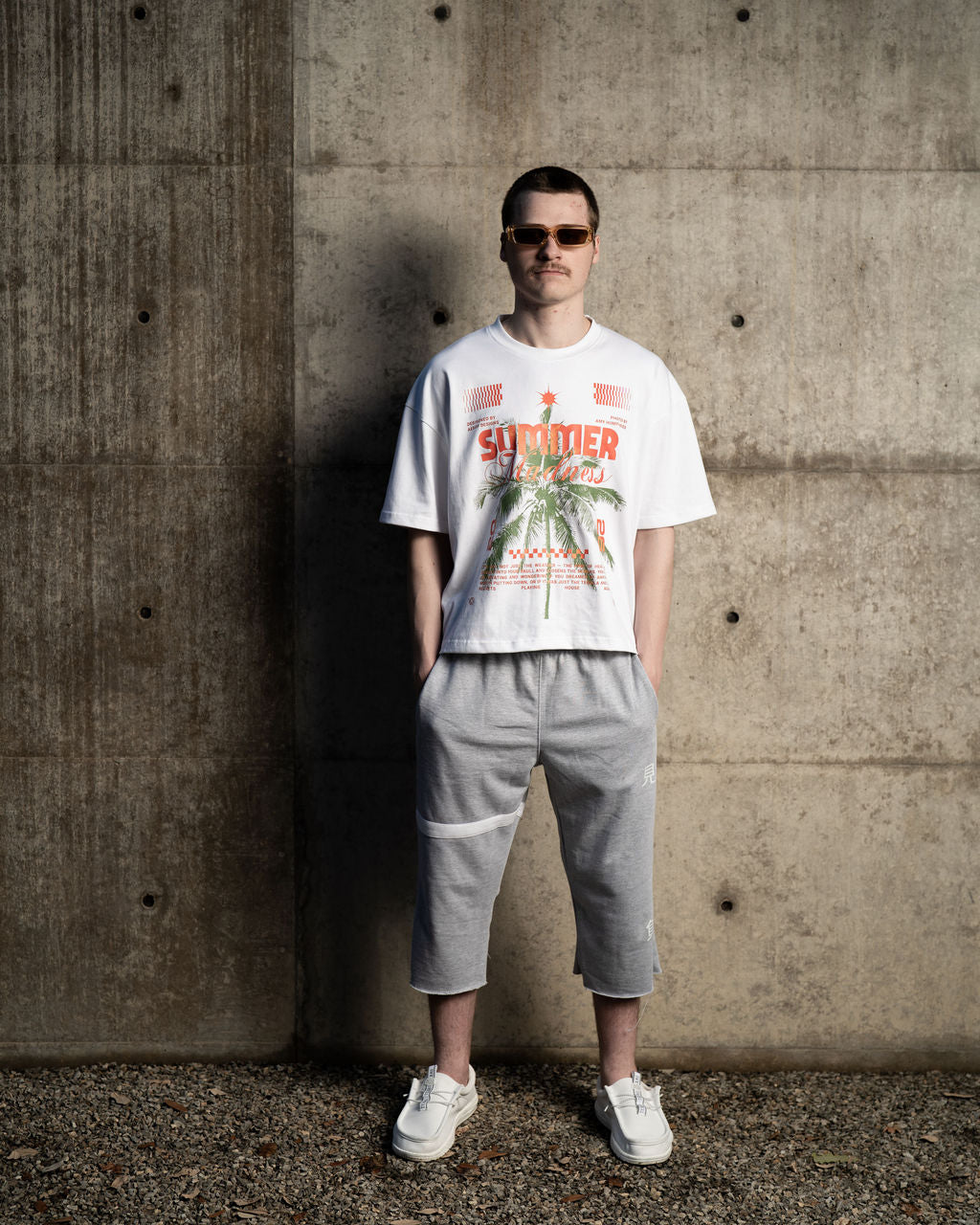 N1SS26 // GREY STRAP SWEATS