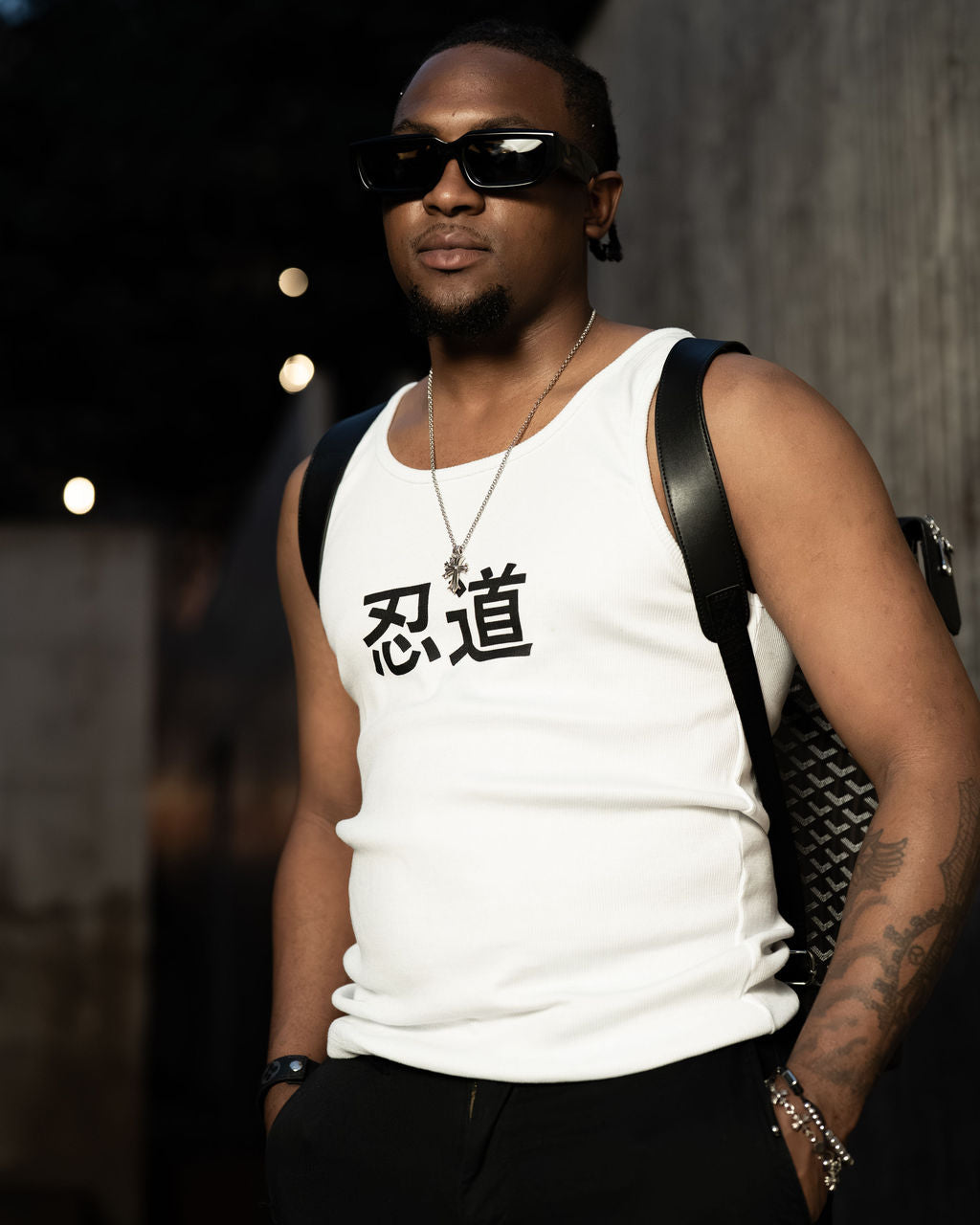 N1NDŌ WORLD // WHITE TANK TOP