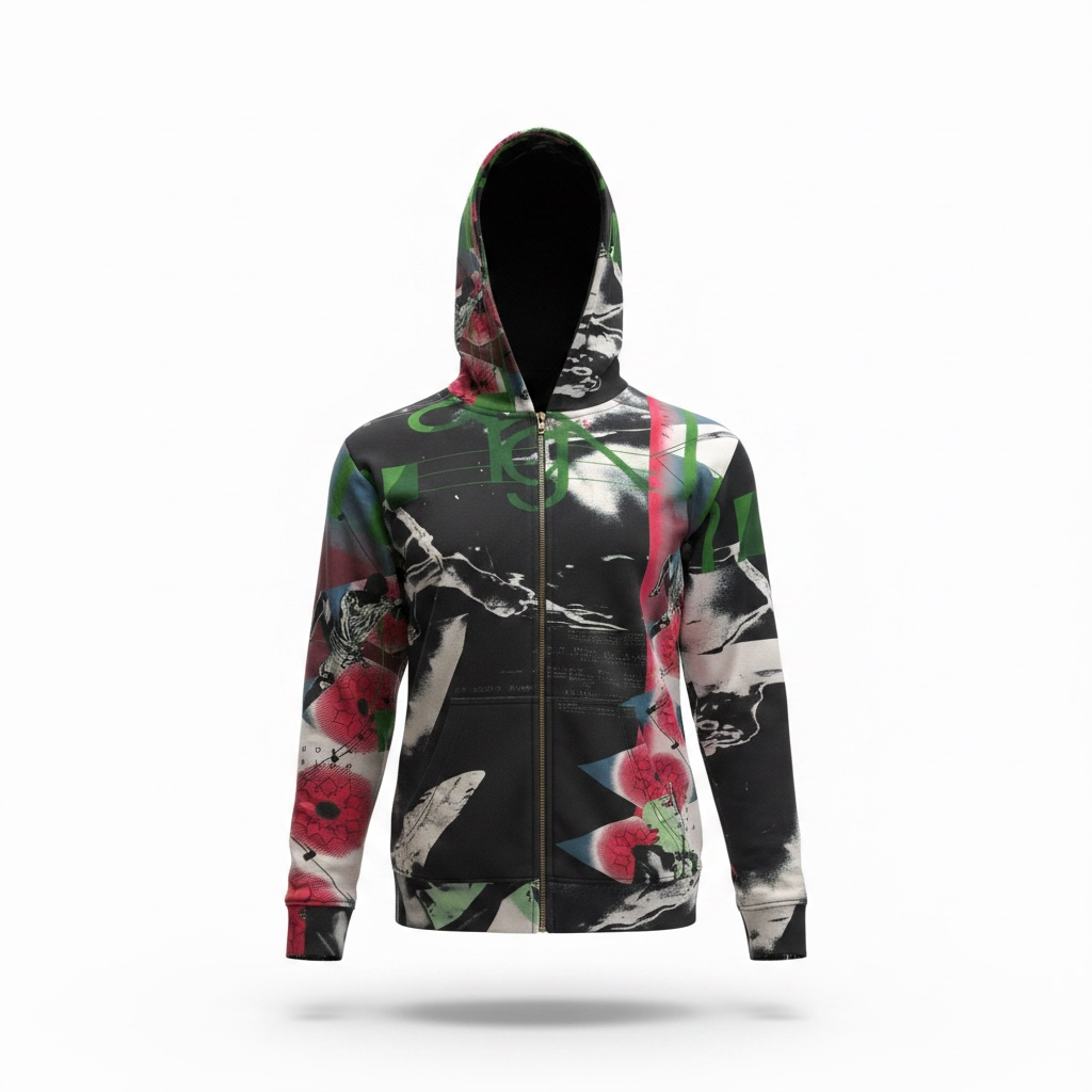 N1SS26 // CHROME WATER HOODIE