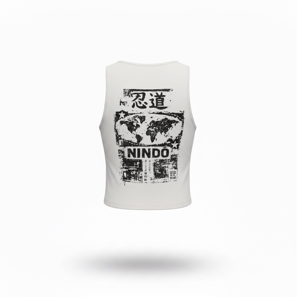 N1NDŌ WORLD // WHITE TANK TOP